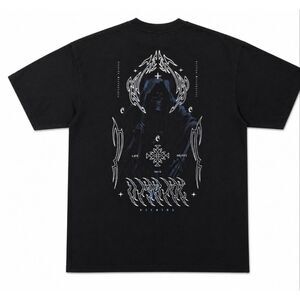 Pyknic Black Graphic T Shirt Goth Streetwear Dark Aesthetic Back Print Men’s SZ